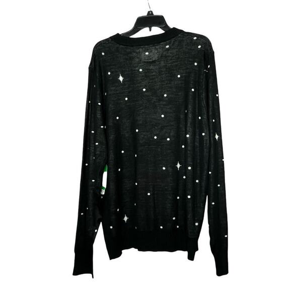 Tipsy Elves Men's Black Santa Ugly Christmas Unicorn Sword Sweater New Size XL - Picture 3 of 9